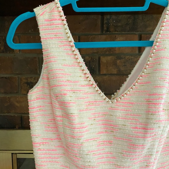 Lily Pulitzer Pearl Detail Fitted Shift Dress - Picture 6 of 6